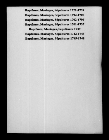 Morsains. Baptêmes, mariages, sépultures 1566-1748