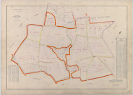 Contault (51166). Section ZK échelle 1/2000, plan remembré pour 1963, plan régulier (papier armé)