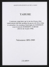 Tahure. Naissances 1892-1909