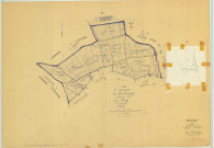 Beaunay (51045). Section A U échelle 1/2500, plan mis à jour pour 01/01/1961, non régulier (papier)
