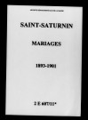 Saint-Saturnin. Mariages 1893-1901