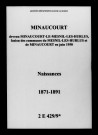 Minaucourt. Naissances 1871-1891