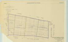 Auménancourt (51025). Section Y1 échelle 1/2500, plan mis à jour pour 1959, ancienne commune Aumenancourt le grand, plan non régulier (papier).