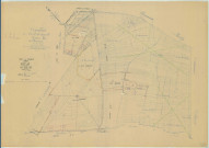 Vert-Toulon (51611). Section B échelle 1/2500, plan mis à jour pour 1958, plan non régulier (papier)