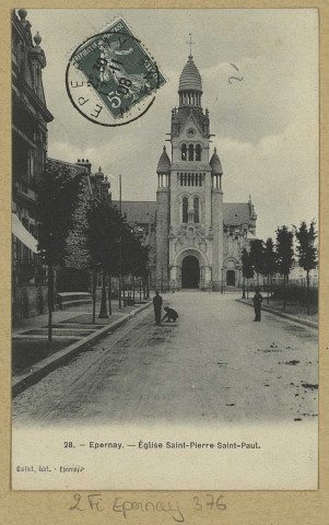 ÉPERNAY. 28-Église Saint-Pierre et Saint-Paul.
EpernayÉdition Guillet.[vers 1908]