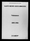 Saint-Remy-sous-Broyes. Naissances 1893-1901