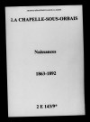 Chapelle-sous-Orbais (La). Naissances 1863-1892
