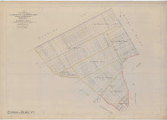 Cernay-lès-Reims (51105). Section V1 échelle 1/2500, plan remembré pour 1923, plan régulier (papier).