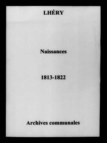Lhéry. Naissances 1813-1822