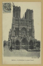 REIMS. La Cathédrale, le grand Portail / B.F. Paris.