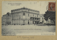 ÉPERNAY. Au pays du Champagne. Épernay illustré-140-Entrée de la rue des Mariniers, place Thiers, le nouveau théâtre.