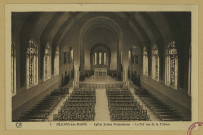 CHÂLONS-EN-CHAMPAGNE. 2- Église Sainte Pudentienne. La nef vue de la tribune.
ReimsEditions Artistiques ""Or"" Ch. Brunel.Sans date