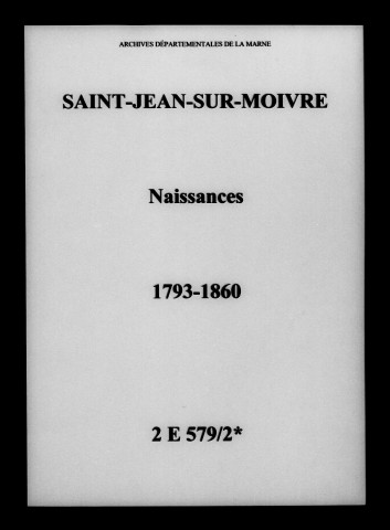 Saint-Jean-sur-Moivre. Naissances 1793-1860