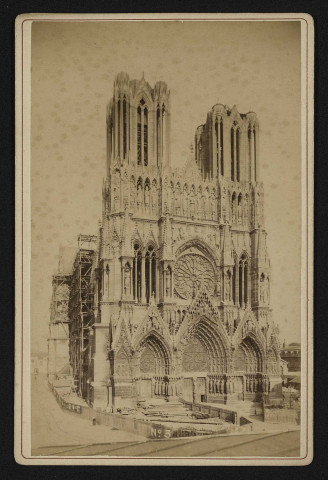 REIMS. Cathédrale de Reims (9 octobre 1884).