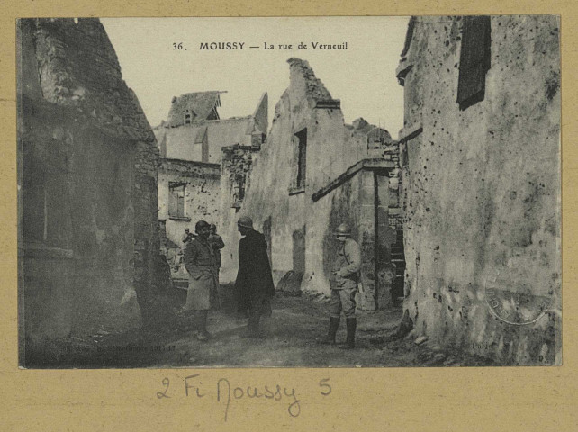 MOUSSY. Vue générale.
(75 - Parisimp. E. Le Deley).1914-1917
Collection A. G. H. série guerre 1914-17