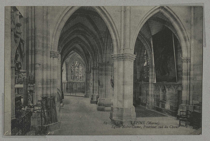 ÉPINE (L'). 89-Église Notre-Dame, Pourtour sud du Chœur.