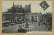 REIMS. 165. La Place Royale et la Cathédrale.
[S. l.]Édition des Grands Magasins Aux Sœurs de Charité.1914
