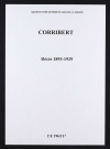 Corribert. Décès 1893-1929