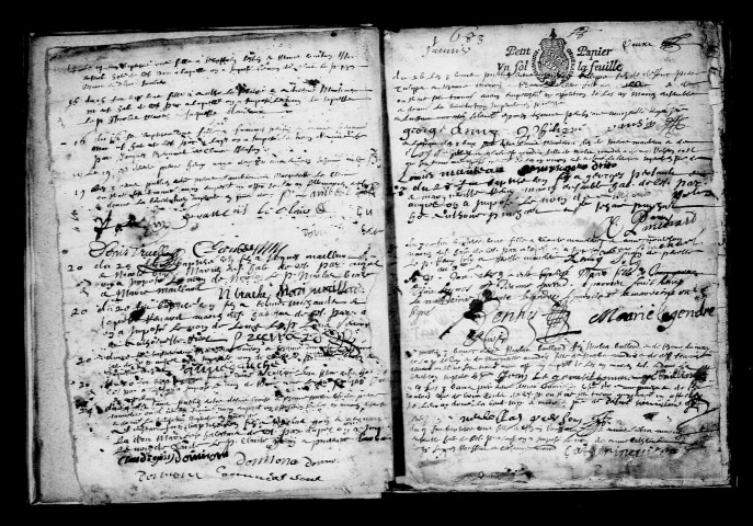 Épernay. Baptêmes, mariages, sépultures 1683-1689