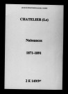 Châtelier (Le). Naissances 1871-1891
