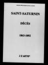 Saint-Saturnin. Décès 1863-1892