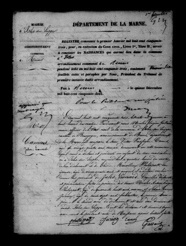 Isles-sur-Suippe. Naissances, mariages, décès, publications de mariage 1853-1862
