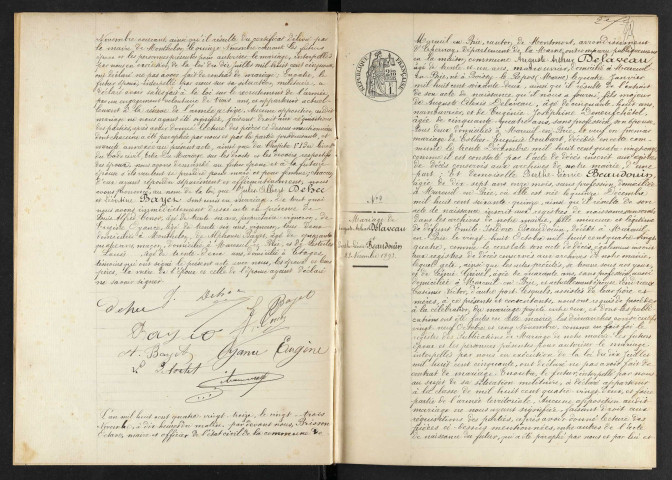 Mareuil-en-Brie. Mariages 1893-1929