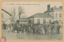 FISMES. La Gare. Départ d'émigrés le 3 février 1915.51 : Édition Gillet