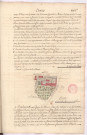 Arpentage et plan des cantons d'Ormes situés en la juridiction foncière de l'archevêché (1760)