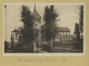 SAINTE-MENEHOULD. [L'Église, ancien Château et Monument Historique appartenant aux Beaux-Arts].
(71 - Mâconimp. Combier CIM).1945