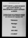 Saint-Remy-en-Bouzemont. Naissances, mariages, décès 1813-1822