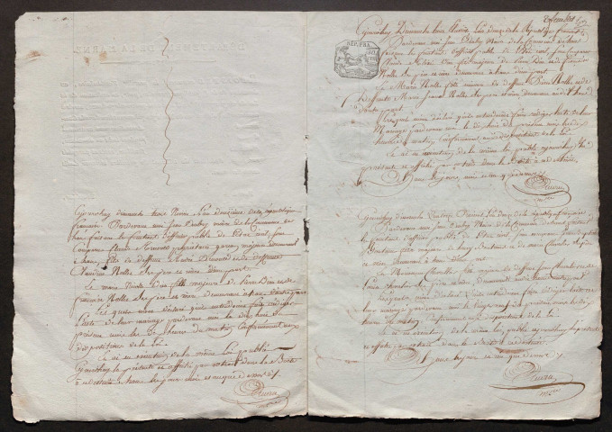 Hans. Publications de mariage an XII-1927