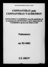 Connantray. Naissances an XI-1862