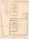 Plan du rez de chaussée et du premier étage des nouveaux bâtiments du prieuré de Rethel (1756)
