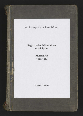 Délibérations municipales.
