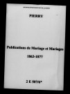 Pierry. Publications de mariage, mariages 1863-1877