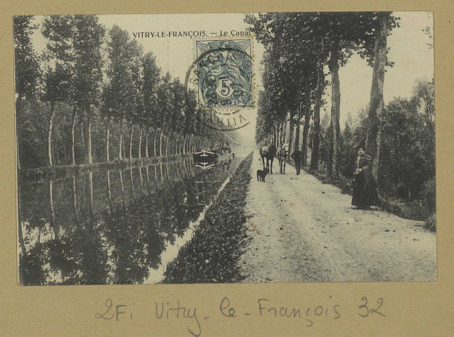 VITRY-LE-FRANÇOIS. Le Canal. Vitry-le-François Édition M. B. [vers 1907] 