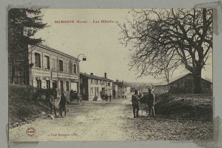 SOMSOIS. Les Hôtels.
(21 - Dijonimp. Ch. Brunel).Sans date