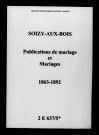 Soizy-aux-Bois. Publications de mariage, mariages 1863-1892