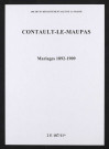 Contault. Mariages 1892-1909
