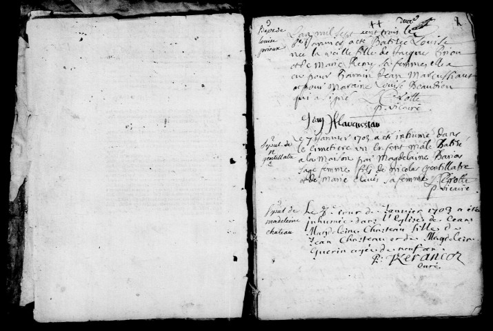 Châlons-sur-Marne. Saint-Alpin. Baptêmes, mariages, sépultures 1703-1712