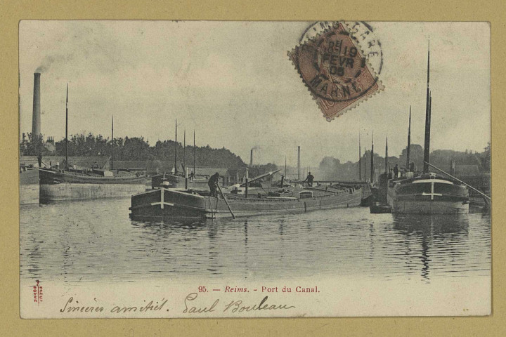 REIMS. 95. Port du Canal / Royer, Nancy.