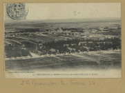 MOURMELON-LE-GRAND. 12-Mourmelon-le-Grand et le Camp de Châlons (Vue prise en Ballon).
MourmelonLib. Militaire Guérin (54 - Nancyphotot. A. B. et Cie).[vers 1905]