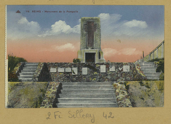 SILLERY. 116 Reims - Monument de la Pompelle.