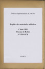 Registre matricule, n°1501-1876