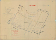 Courcelles-Sapicourt (51181). Section D1 échelle 1/2000, plan mis à jour pour 1940, plan non régulier (papier).