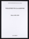 Villeneuve-la-Lionne. Décès 1893-1929