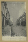 REIMS. Reims dans ses années de bombardements 1914-18. 360. Rue Chanzy (vue prise pendant l'incendie du Théâtre).Collection G. Dubois, Reims