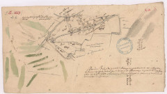 Plan des bois de Petitchamp, au terroir de Chaumuzy (1783)
