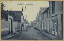 CHAMERY. Rue de l'Église/ Combier, photographe à Mâcon.Collection Robaille